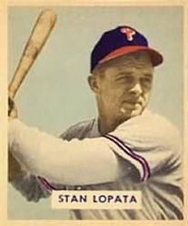 1949 Bowman #177 Stan Lopata Front
