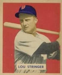 1949 Bowman #183 Lou Stringer Front