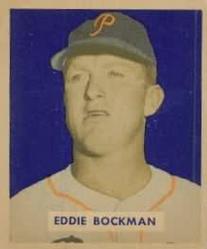 1949 Bowman #195 Eddie Bockman Front