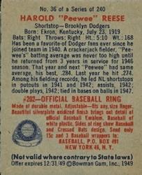 1949 Bowman #36 Harold 