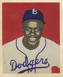 1949 Bowman #50 Jackie Robinson Front