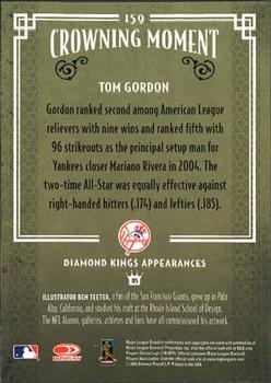 2005 Donruss Diamond Kings #159 Tom Gordon Back