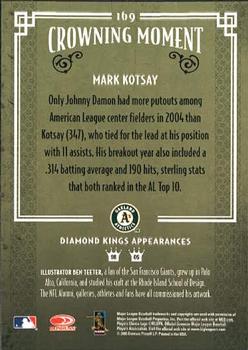 2005 Donruss Diamond Kings #169 Mark Kotsay Back