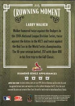 2005 Donruss Diamond Kings #215 Larry Walker Back