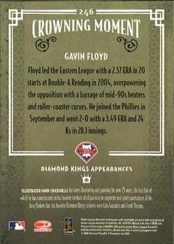 2005 Donruss Diamond Kings #246 Gavin Floyd Back