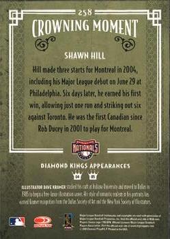2005 Donruss Diamond Kings #258 Shawn Hill Back