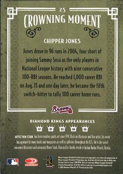 2005 Donruss Diamond Kings #25 Chipper Jones Back