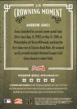 2005 Donruss Diamond Kings #316 Andruw Jones Back