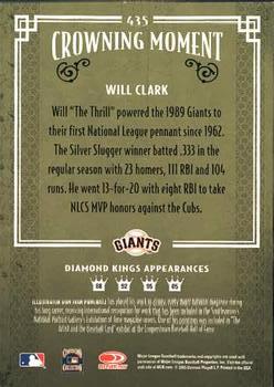 2005 Donruss Diamond Kings #435 Will Clark Back