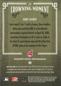 2005 Donruss Diamond Kings #77 Jody Gerut Back