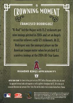 2005 Donruss Diamond Kings #9 Francisco Rodriguez Back