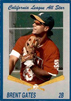 1992 Cal League All-Stars #1 Brent Gates Front