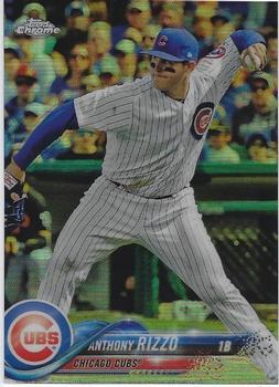 2018 Topps Chrome - Refractor #49 Anthony Rizzo Front