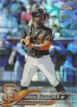2018 Topps Chrome - Prism Refractor #74 Andrew McCutchen Front