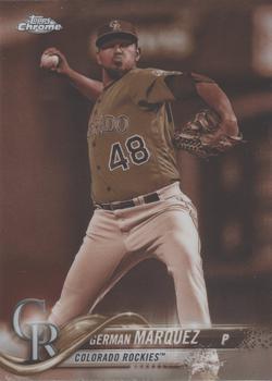 2018 Topps Chrome - Sepia Refractor #80 German Marquez Front