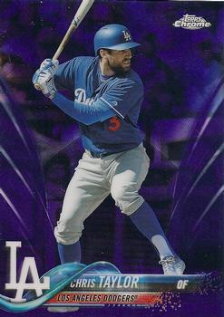 2018 Topps Chrome - Purple Refractor #83 Chris Taylor Front