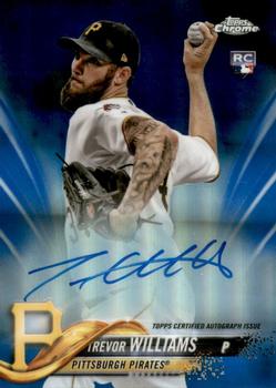 2018 Topps Chrome - Rookie Autographs Blue Refractor #RA-TWI Trevor Williams Front