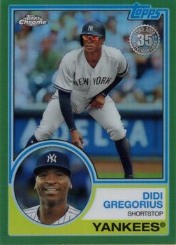 2018 Topps Chrome - 1983 Topps Baseball 35th Anniversary Green Refractor #83T-7 Didi Gregorius Front