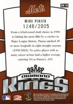 2005 Donruss - Diamond Kings #DK-15 Mike Piazza Back