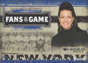 2005 Donruss - Fans of the Game #FG-3 Susie Essman Front