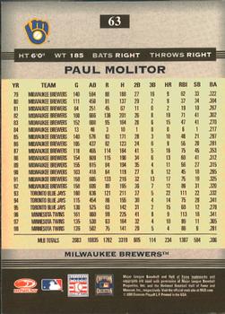 2005 Donruss Greats #63 Paul Molitor Back