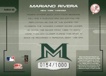 2005 Donruss - Mound Marvels #MM-8 Mariano Rivera Back