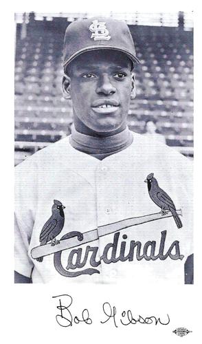 1964 St. Louis Cardinals Photocards #NNO Bob Gibson Front