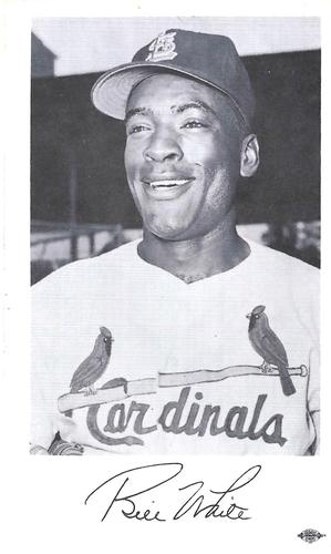 1963 St. Louis Cardinals Photocards #NNO Bill White Front