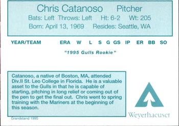 1995 Grandstand Grays Harbor Gulls #5 Chris Catanoso Back