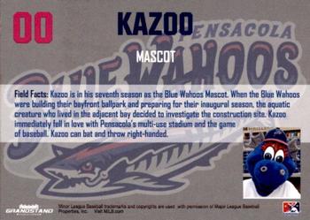 2018 Grandstand Pensacola Blue Wahoos #NNO Kazoo Back