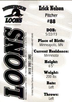 1995 Minneapolis Loons #14 Erick Nelson Back