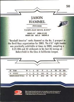 2005 Donruss Throwback Threads #50 Jason Hammel Back