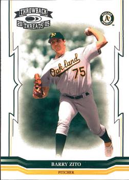 2005 Donruss Throwback Threads #75 Barry Zito Front