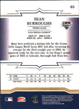 2005 Donruss Throwback Threads #85 Sean Burroughs Back