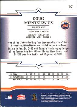 2005 Donruss Throwback Threads #97 Doug Mientkiewicz Back