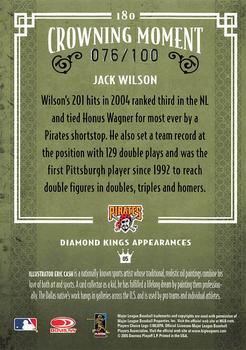 2005 Donruss Diamond Kings - Bronze #180 Jack Wilson Back