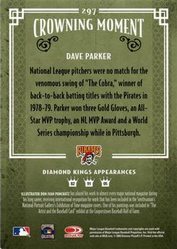 2005 Donruss Diamond Kings - DK Challenge #297 Dave Parker Back