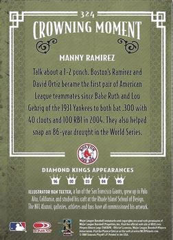 2005 Donruss Diamond Kings - Framed Red #324 Manny Ramirez Back