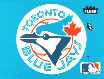 1985 Fleer - Team Stickers Large Print #NNO Toronto Blue Jays Logo Front