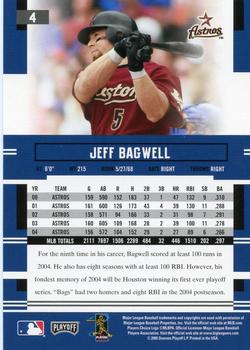 2005 Playoff Prestige #4 Jeff Bagwell Back