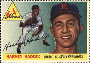 1955 Topps Stamps #NNO Harvey Haddix Front