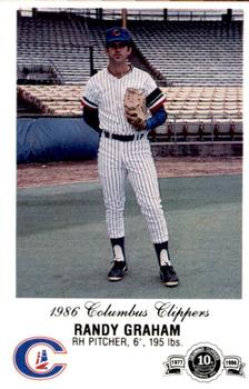 1986 Columbus Clippers Police #NNO Randy Graham Front