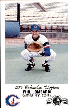 1986 Columbus Clippers Police #NNO Phil Lombardi Front