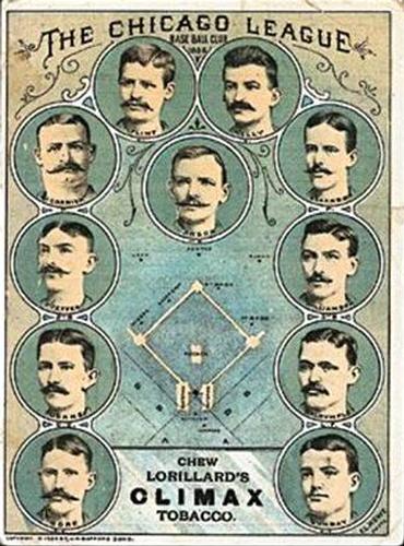 1886 Lorillard's Plug Tobacco Team #NNO Chicago White Stockings Front