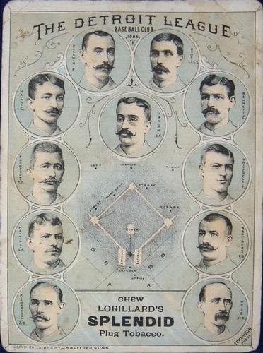 1886 Lorillard's Plug Tobacco Team #NNO Detroit Wolverines Front