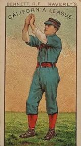 1888 S.F. Hess California League (N321) #NNO Eddie Bennett Front
