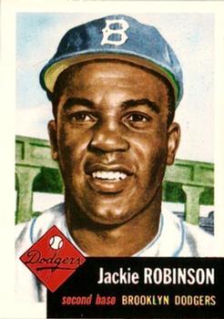 1991 Topps Archives 1953 - Pre-Production Samples #NNO Jackie Robinson Front
