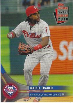 2018 Topps National Baseball Card Day - Philadelphia Phillies #PH-4 Maikel Franco Front