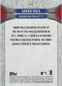 2018 Topps National Baseball Card Day - Philadelphia Phillies #PH-5 Aaron Nola Back