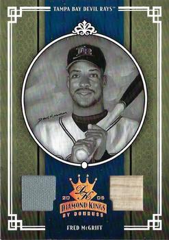 2005 Donruss Diamond Kings - Materials Bronze Black and White #223 Fred McGriff Front